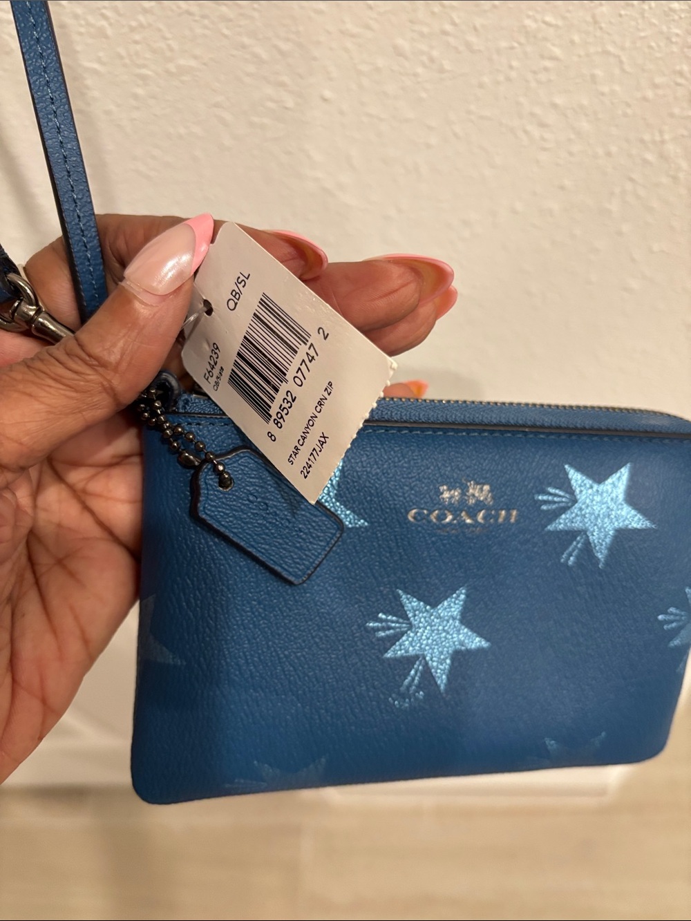 Coach Blue Star Canyon Corner Zip Wristlet Wallet. Limited Edition NWT - Picture 4 of 12